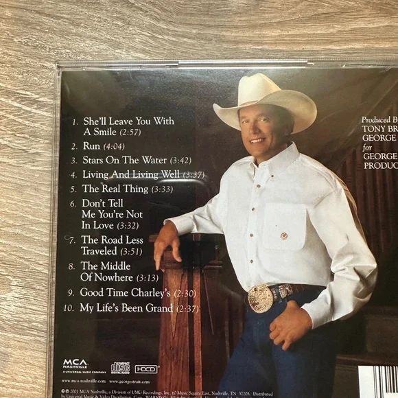 George Strait "The Road Less Traveled" CD - Black & Orange Cover - Picture 5 of 5